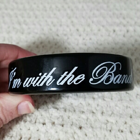 'I'm With The Band' - Rockstar Black Bracelet - Picture 2 of 3